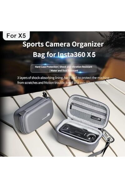 Generic Case bag for Insta360 X5, Hard Shell Small Storage Case for Insta 360 X5 Accessories, Portable Trave