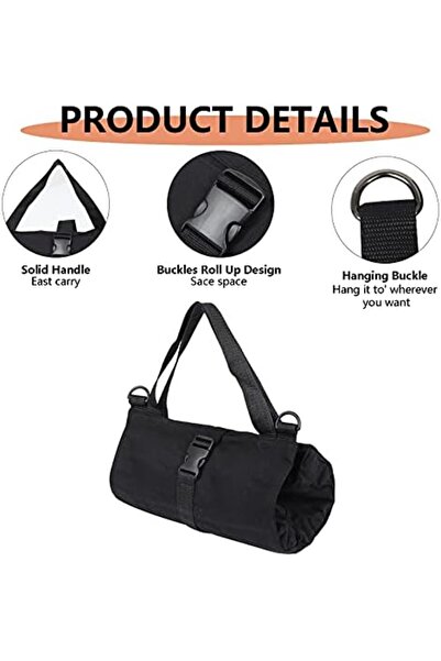 Hersent Super Roll Tool Roll, Multi-Purpose Roll Up Tool Bag, Wrench Roll, Canvas Tool Organizer Buc