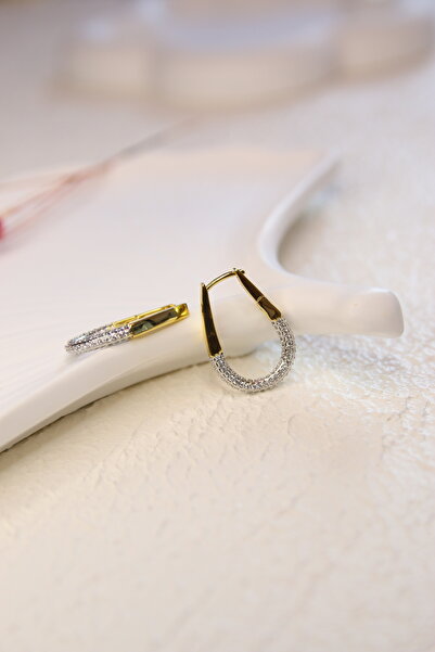vina's atelier Tiffany Model Two-Color Steel Earrings