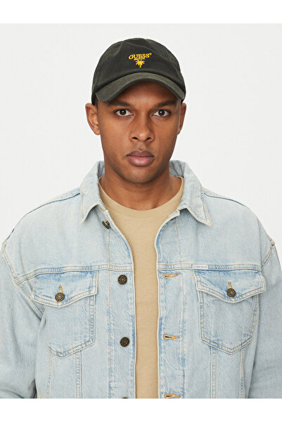 Guess Șapcă de baseball pentru bărbați, neagră, F5GZ00WO07T