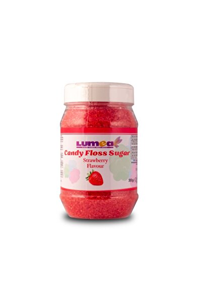 Lumea Strawberry-flavored sugar for cotton candy, 300g -