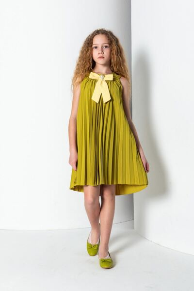 HAUSEkids Rochie pentru fete Ernest Gilet de 8-15 ani - Verde ulei