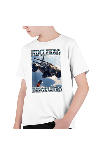 OEM Tricou Copii Baieti Brainrot Nuclearo Dinossauro