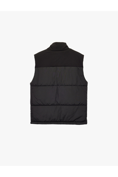 Koton Slim Fit Stand Collar Sleeveless Puffer Vest with Zipper Pocket Detail
