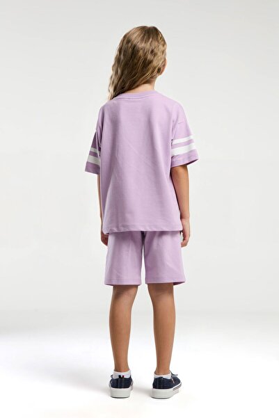 U.S. Polo Assn. 4-15 Years Old Licensed Us Polo Assn Girl's Set-Lilac