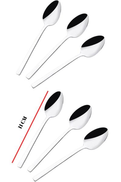 EWs Stainless Steel 6-Piece Teaspoon Set