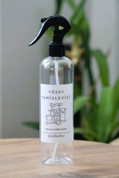 junibeliw Çok Amaçlı Plastik Şişe Boş Şeffaf Şişe Sprey Yüzey Temizleyici Fıs...