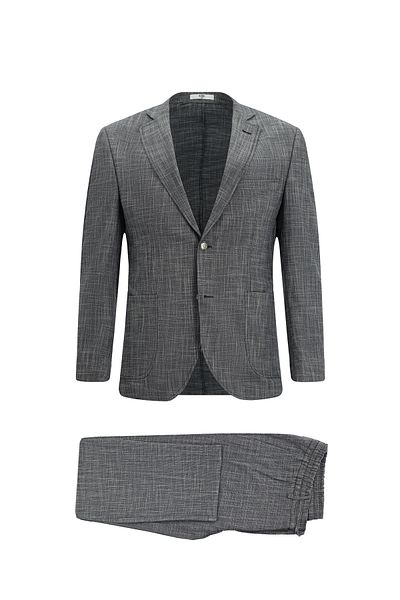 Kiğılı Super Slim Fit Extra Slim Fit Patterned Elastic Waist Drawstring Suit