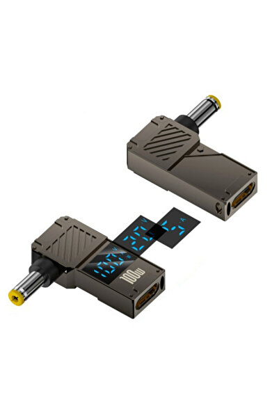 Techsuit Adaptor pentru laptop DC la Type-C 100W LaptopPlugX A22, gri