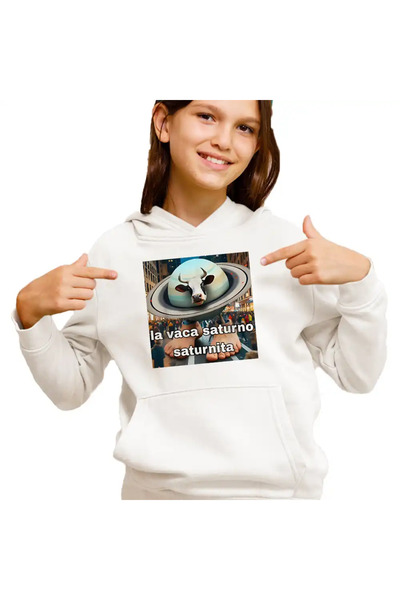 OEM Hanorac Copii Fete Brainrot Vaca Saturno Saturnita
