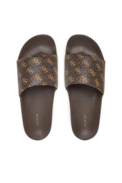 Guess Șlapi maro pentru bărbați FMJTOKELE19