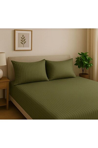 DB Cotton Satin Elastic Bed Sheet Set