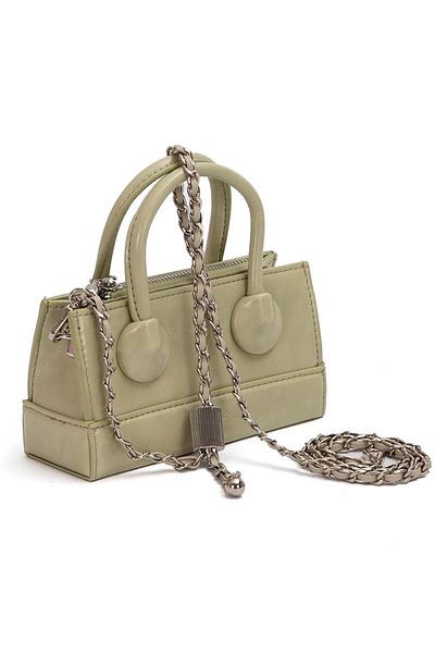 Levidor 930397 Women's Handbag with Adjustable Lock Detail Green