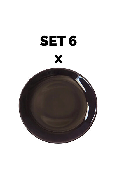 Cesiro Set 6 piese Farfurie desert, 21 cm, Mov inchis