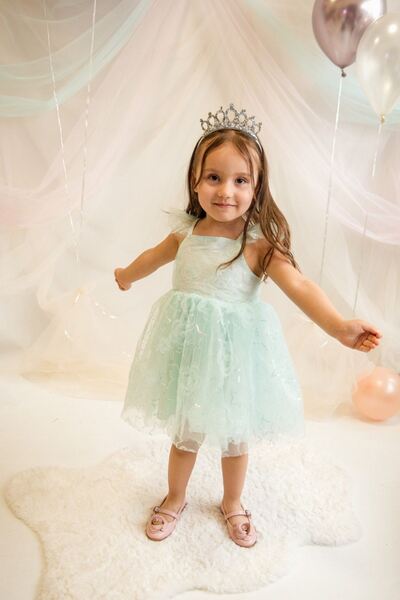 HAUSEkids Φόρεμα για κορίτσια Magic Mussness 2-5 ετών-Πράσινο