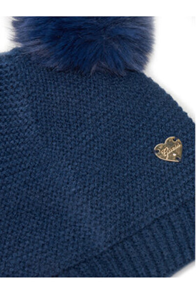 Guess Girl's Hat and Scarf Set Blue A4BZ01Z2QP0
