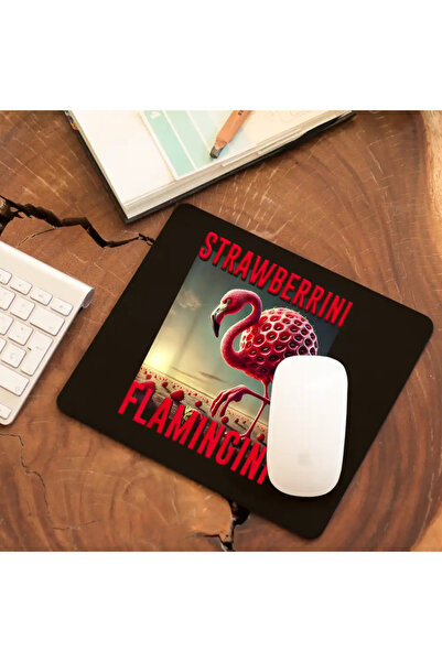 OEM Mousepad Brainrot Strawberrini Flamingini