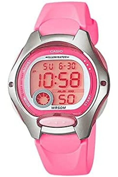 Casio Women's Pink Digital Dial Resin Band Watch - LW-200-4BV