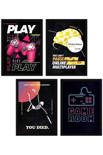 Emoda home Trove Framed Gaming Posters Wall Paintings for Home and Office Dec...