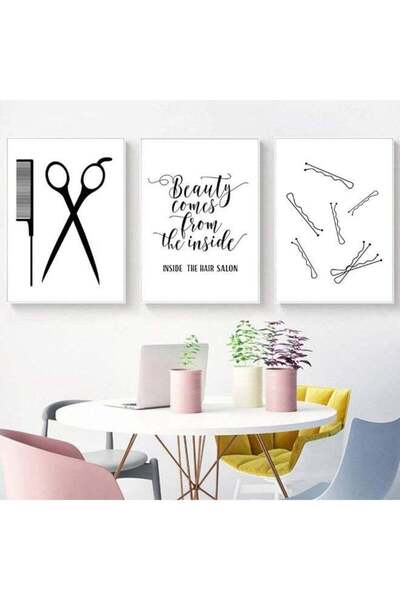 Emoda home Trove لوحة فنية جدارية لصالونات تصفيف الشعر، صور صالونات تجميل، لو...