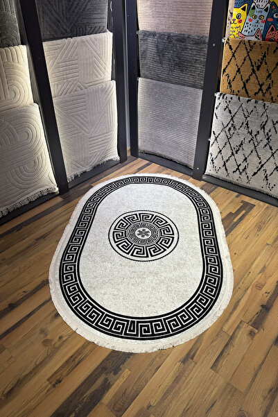 THEMODERNHANE Dijital Baskılı Makinede Yıkanabilir Antialerjik Kaymaz Leke Tu...