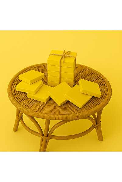 DemCey Home Wooden Coasters 8X8 cm Set of 6