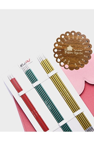 balım hobi evi Set de frigărui pentru șosete KnitPro Zing20cm 47422 + Balım K...