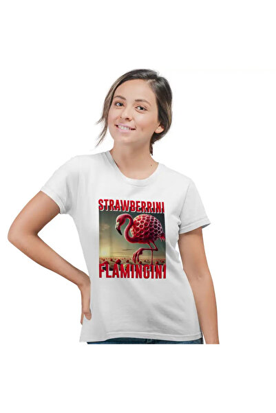OEM Tricou Femei Brainrot Strawberrini Flamingini