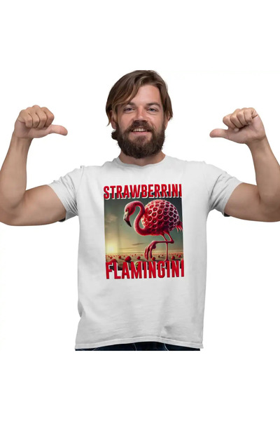 OEM Tricou Barbati Brainrot Strawberrini Flamingini