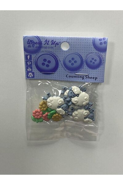 balım hobi evi Pachet de 6 bucăți de butoane pentru accesorii figurine de oai...