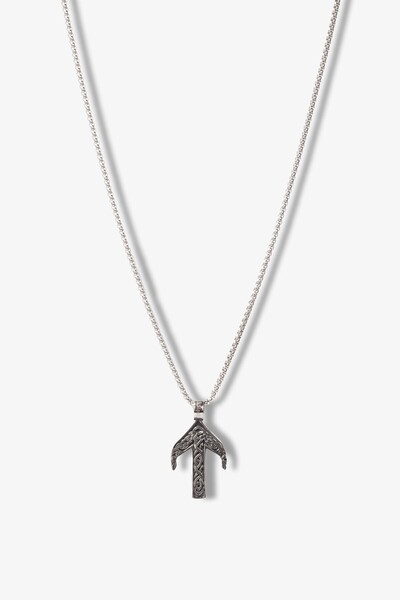 Getto Deri قلادة الاتجاه الفولاذية