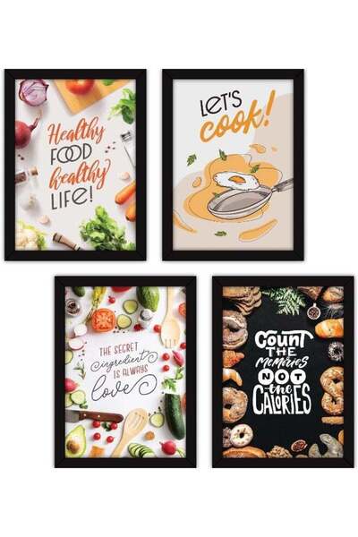 Emoda home Trove Framed Wall Paintings for Room Home Decor - Food Posters Wit...