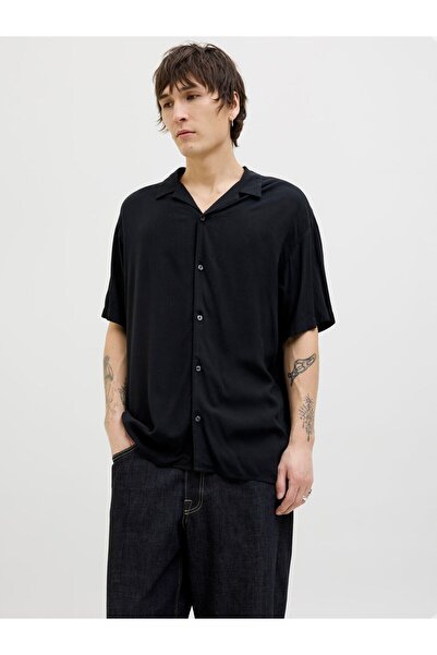 Jack & Jones Πουκάμισο με κοντό μανίκι και γιακά σε κλειστό ύφος