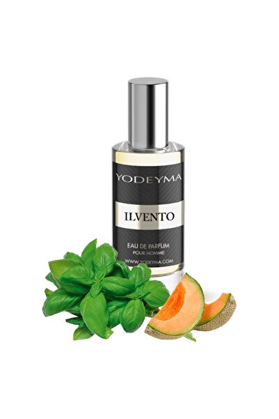 Yodeyma Mini Ilvento Eau de Parfum for Men, Notes of Melon and Basil, 15ml