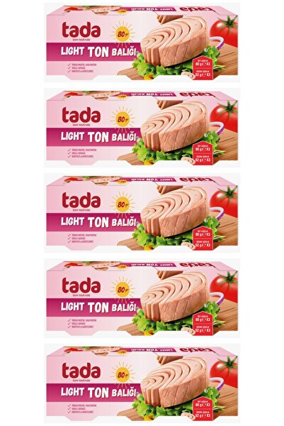 Tada Light/Hafif Ton Balığı 80 gram 15 li Paket - Doğal Lezzet