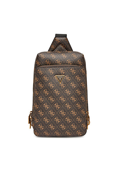 Guess Geantă maro pentru bărbați HMMILOP5226