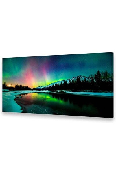 Emoda home Trove Wall Aurora Scenery Painting on Canvas Prints