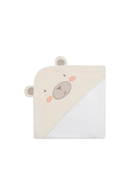 Kikka Boo Prosop KikkaBoo cu gluga din bumbac 100% 90x90cm My Teddy