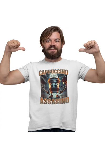 OEM Tricou Barbati Brainrot Italian Cappuccino Assassino