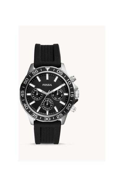 Fossil Men's Bannon Multifunction Silicone Watch BQ2494 - 45 mm - Black