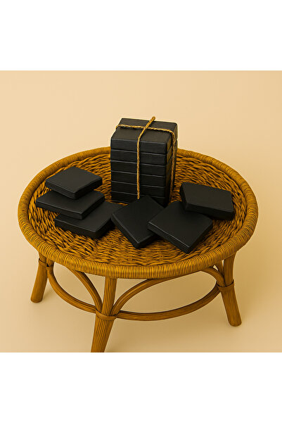 DemCey Home Wooden Coasters 8X8 cm Set of 6
