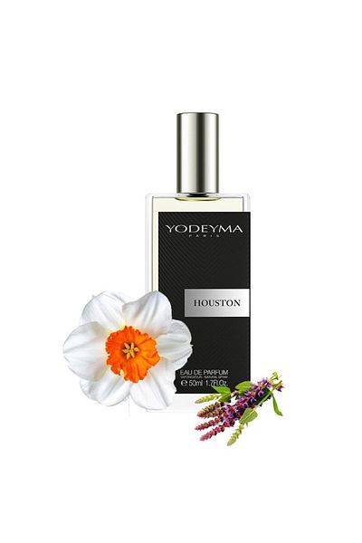 Yodeyma Houston Eau de Parfum for Men, Sage, Narcissus, and Palo de Rosa Notes, 50ml