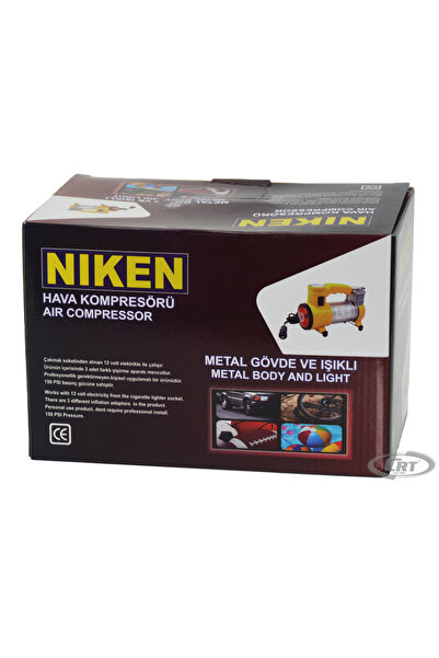 Oto Kasım Pro Metal Sarı Gövde Işıklı Hava Kompresör