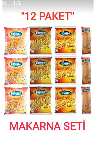 Piyale Karışık Makarna Paketi 500 Gr. x 12 Paket