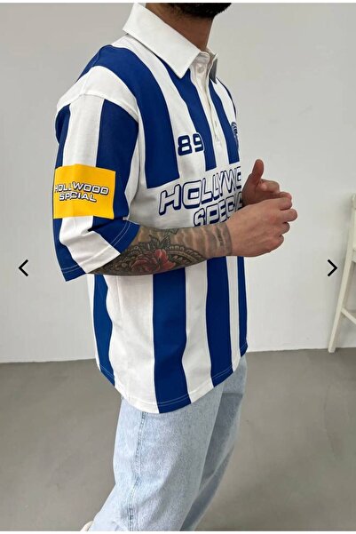 Venüs OVERSIZE POLO YAKA BASKILI TSHIRT