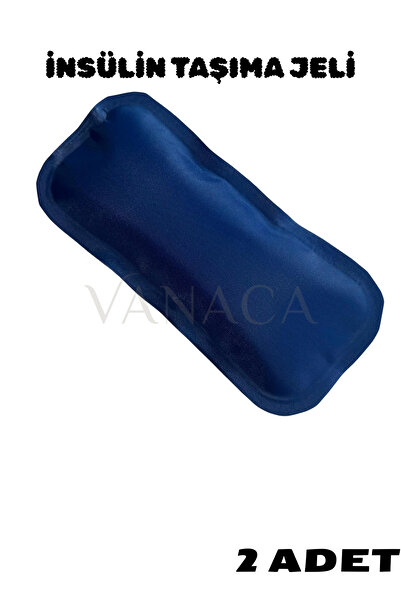 Vanaca Grup 2 Adet Kendinden Kumaşlı İlaç Taşıma Jeli, Ilaç Saklama İçin Soğuk Koruma 14cmx6.5cm