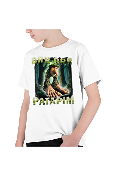 OEM Tricou Copii Baieti Brainrot Brr Brr Patapim Meme