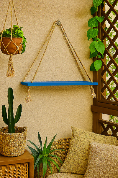 DemCey Home Ahşap Duvar Rafı Tekli Renkli