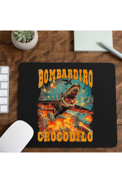 OEM Mousepad Brainrot Bombadiro Crocodilo Airplane