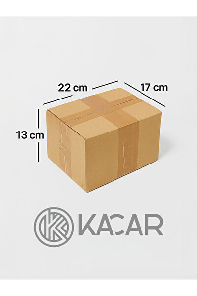 Kacar 5 Adet Kargo Kutusu - 22 x 13 x 17 Kargo Kartonu - Taşıma Kutusu - Çift...